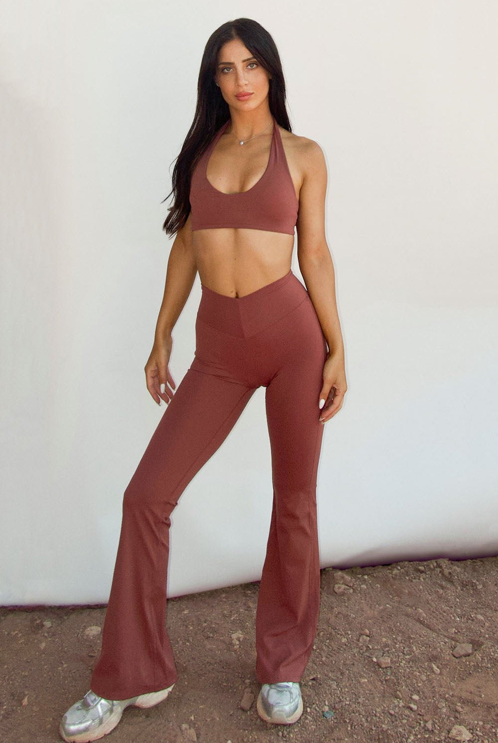 טייץ V SCRUNCH FLARE DESERT - Vlinks