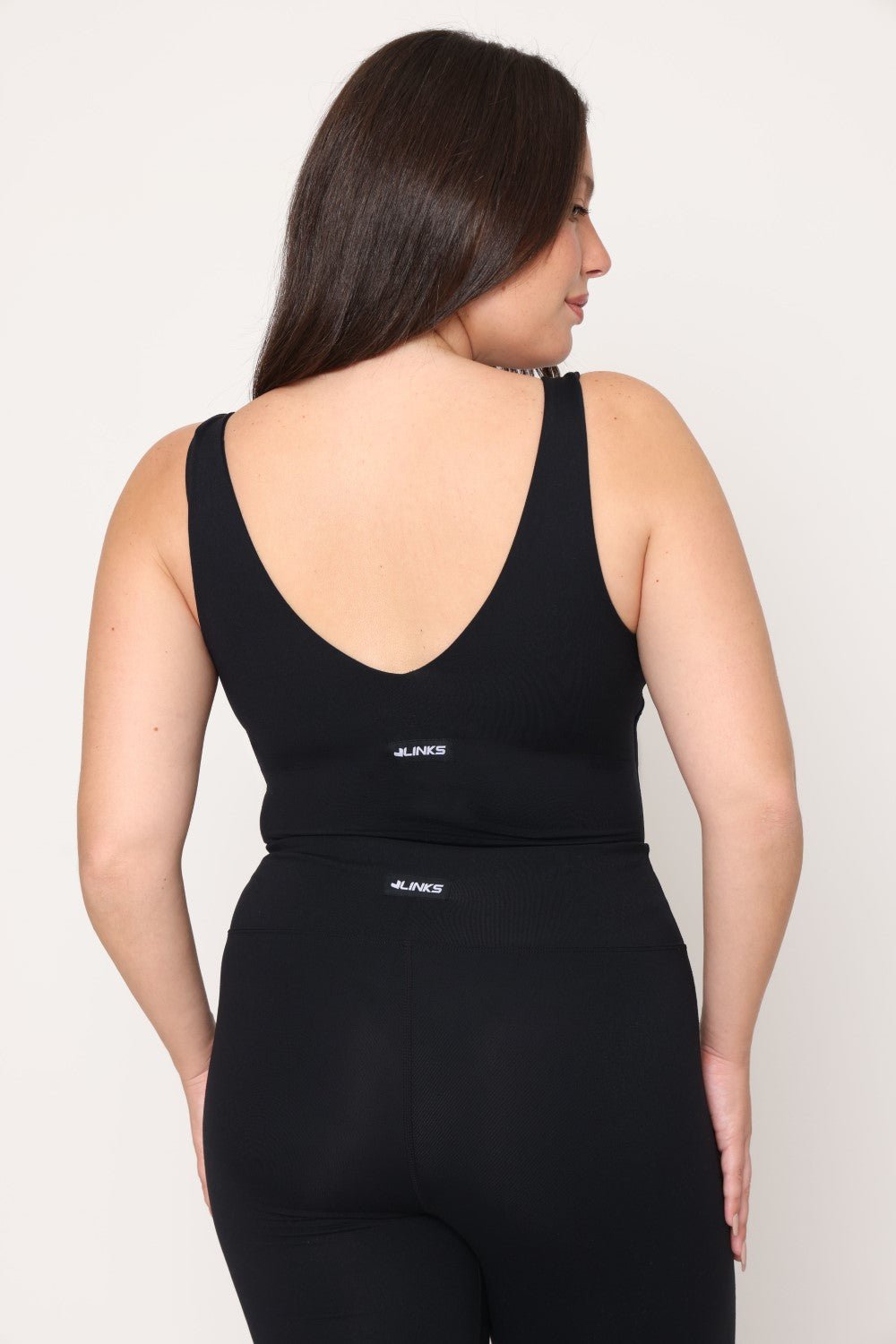 בגד גוף בחיתוך וי עמוק Brushberry - Vlinks