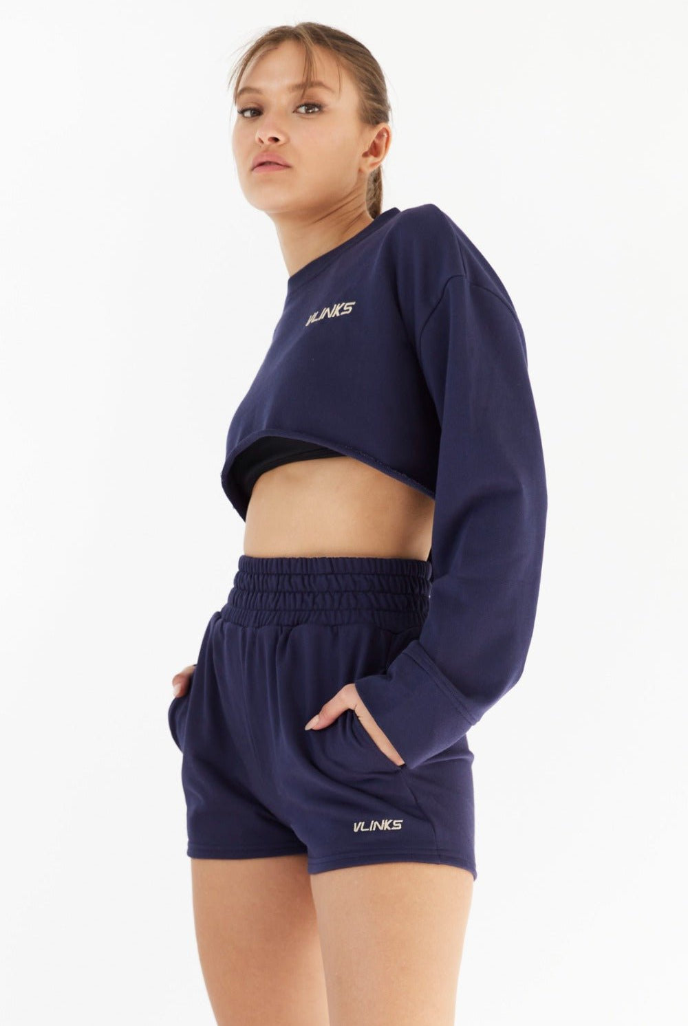 שורט כחול כהה - Vlinks