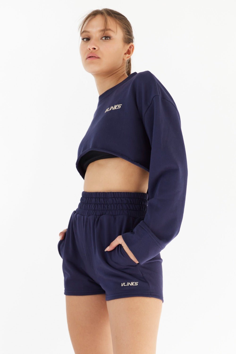 שורט כחול כהה - Vlinks